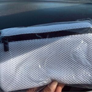 White Mesh Cosmetic Bag